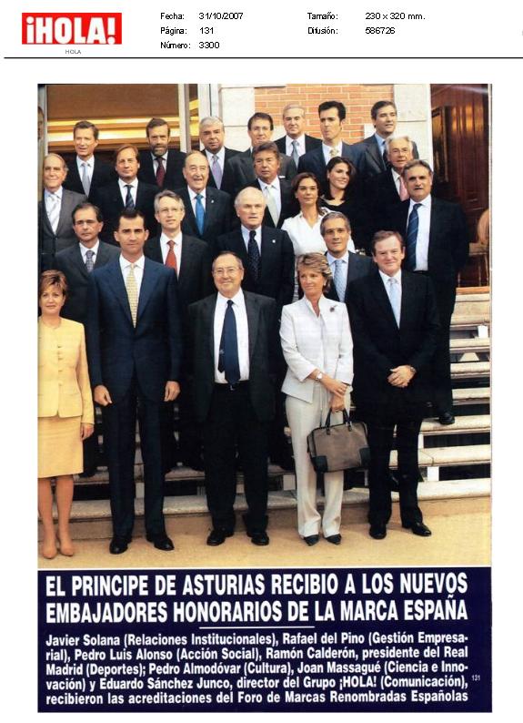 El Príncipe de Asturias recibió a los nuevos Embajadores Honorarios de la Marca España – Revista Hola