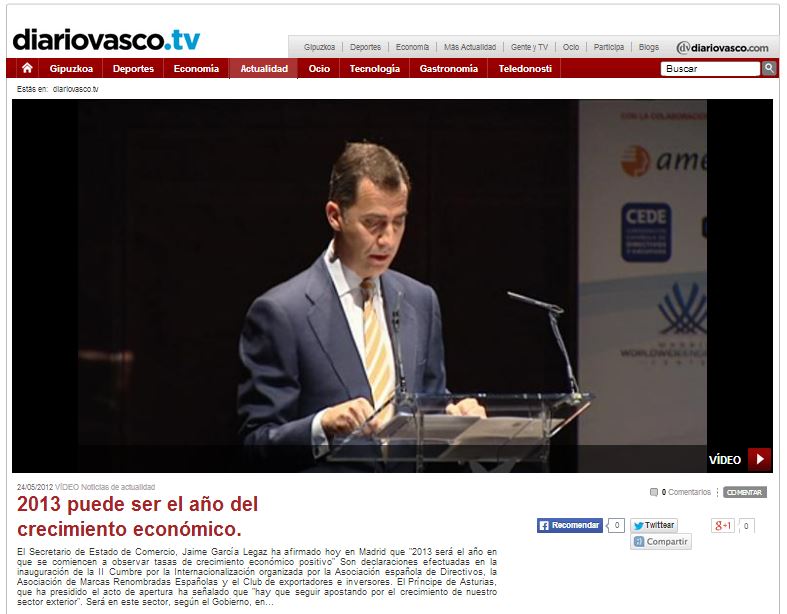 2013 puede ser el año del crecimiento económico – Diario Vasco