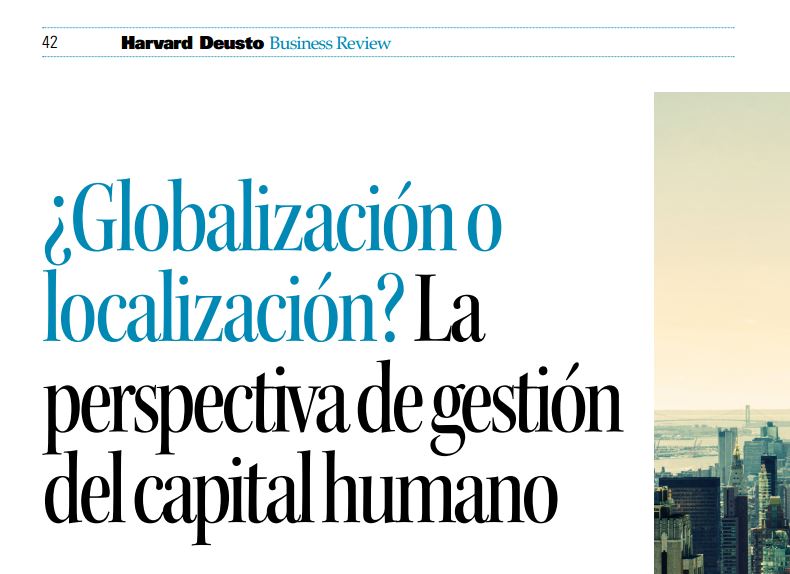 ¿Globalización o localización? La perspectiva de gestión del capital humano