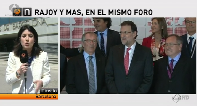 Rajoy y Mas en el mismo Foro – Antena 3