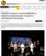 España reconoce a personalidades y empresas niponas por su apoyo y vinculación con el país – La Información