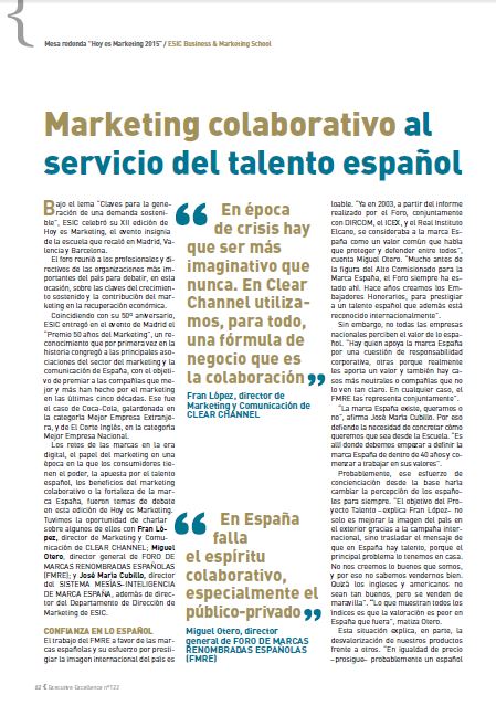Marketing colaborativo al servicio del talento español