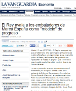 El Rey avala a los embajadores de Marca España como «modelo» de progreso