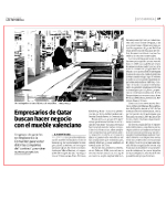 Empresarios de Qatar buscan hacer negocio con el mueble valenciano
