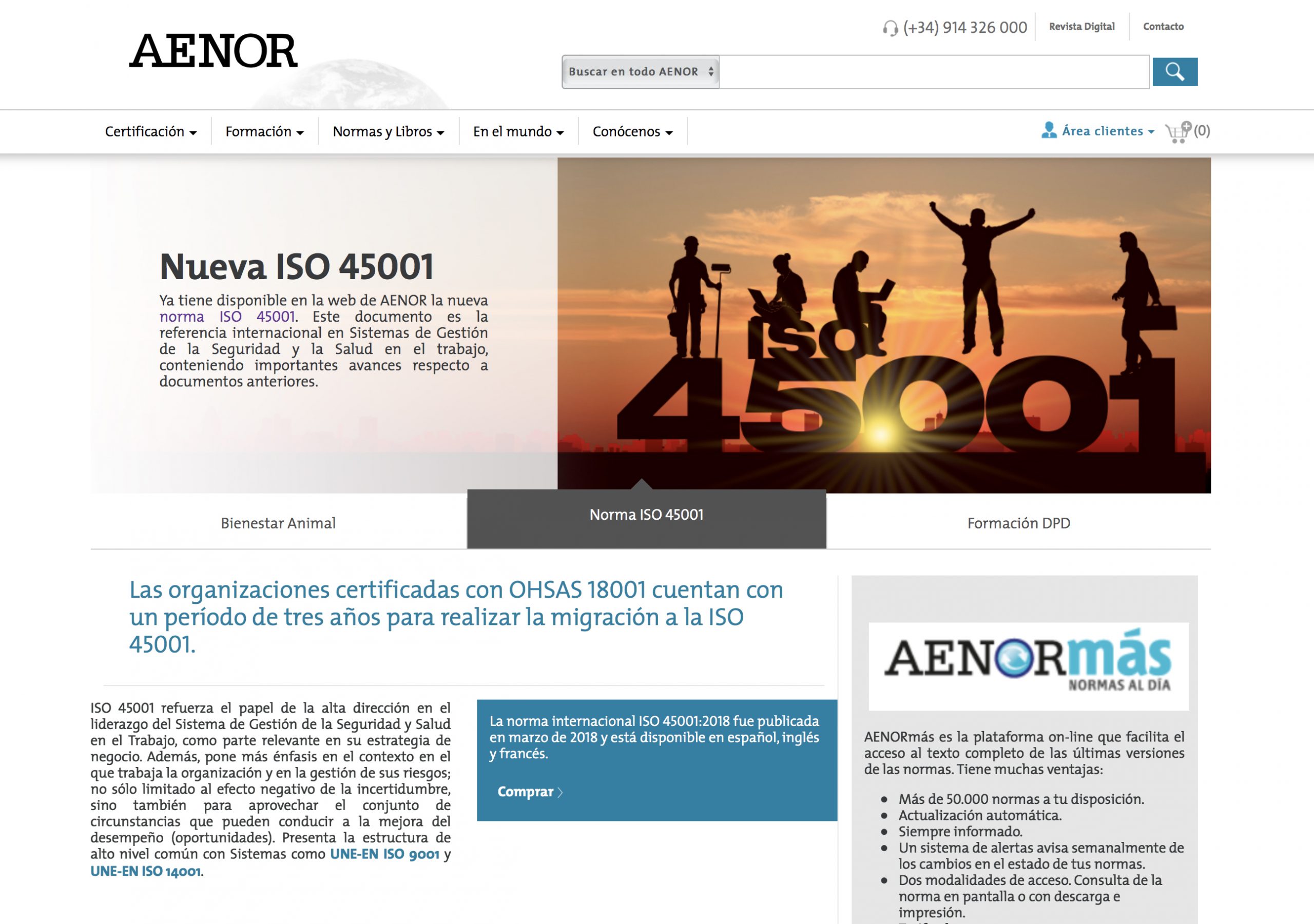 AENOR estrena web con nuevas funcionalidades y un diseño renovado