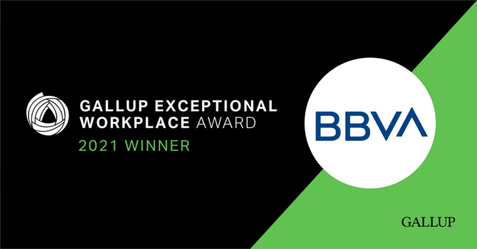 BBVA recibe el Premio Gallup al ‘Lugar de Trabajo Excepcional 2021’
