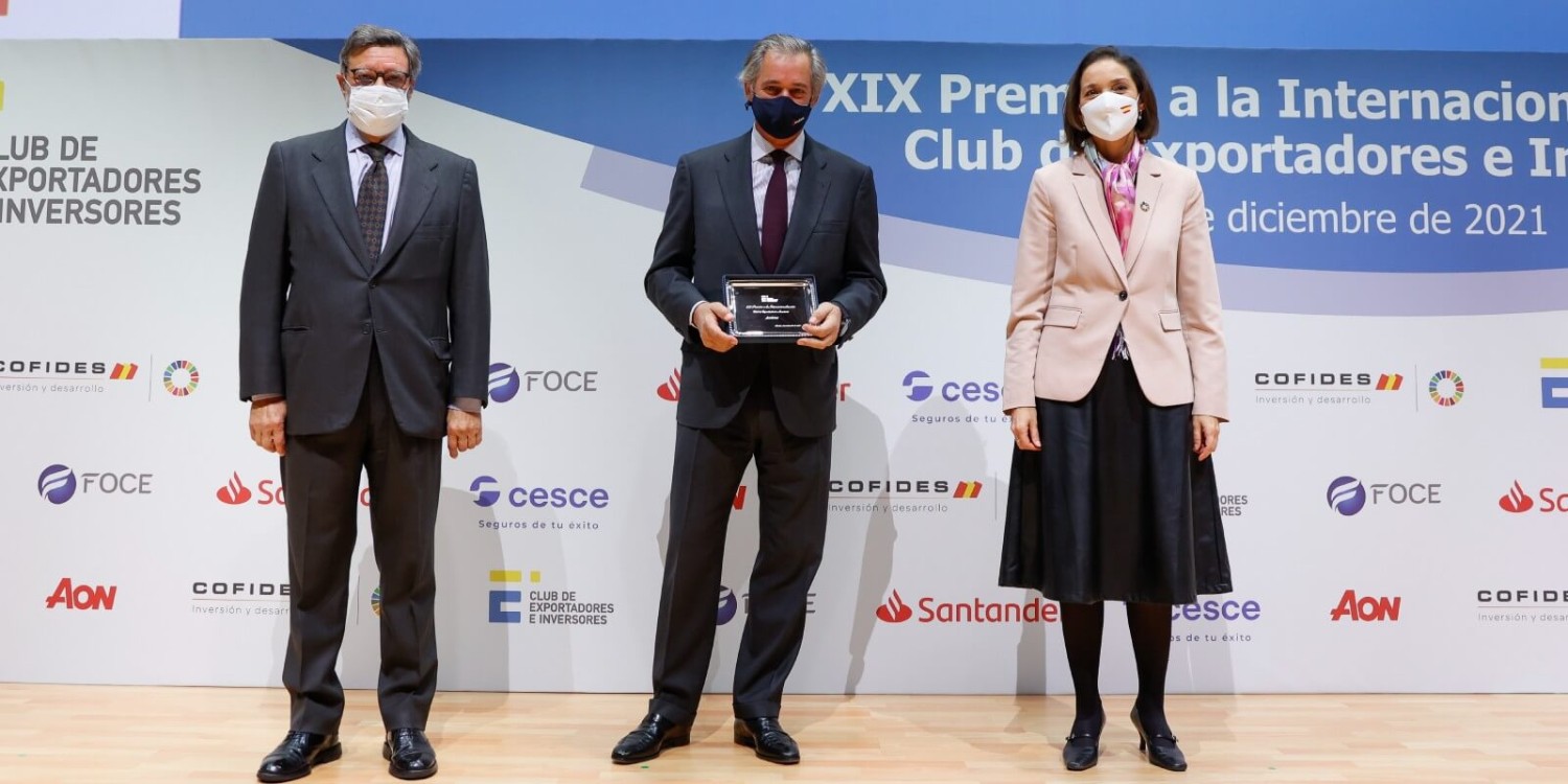 ACCIONA, Premio a la Internacionalización 2021