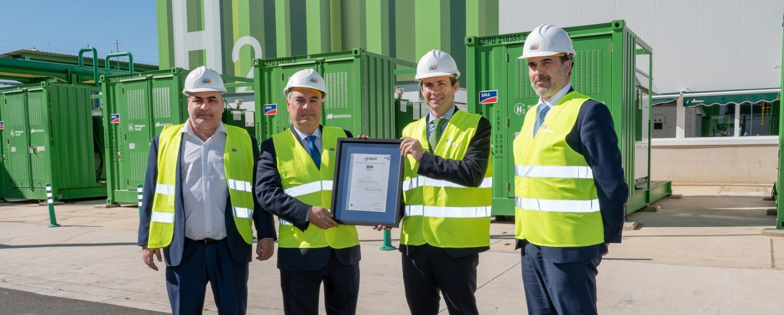 Iberdrola, primera compañía con el certificado de hidrógeno renovable de AENOR