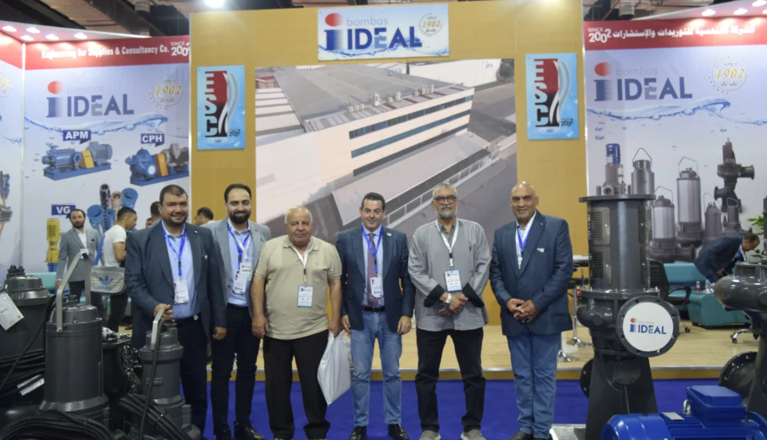 Bombas Ideal, awarded for the best stand at the Watrex Expo in Egypt