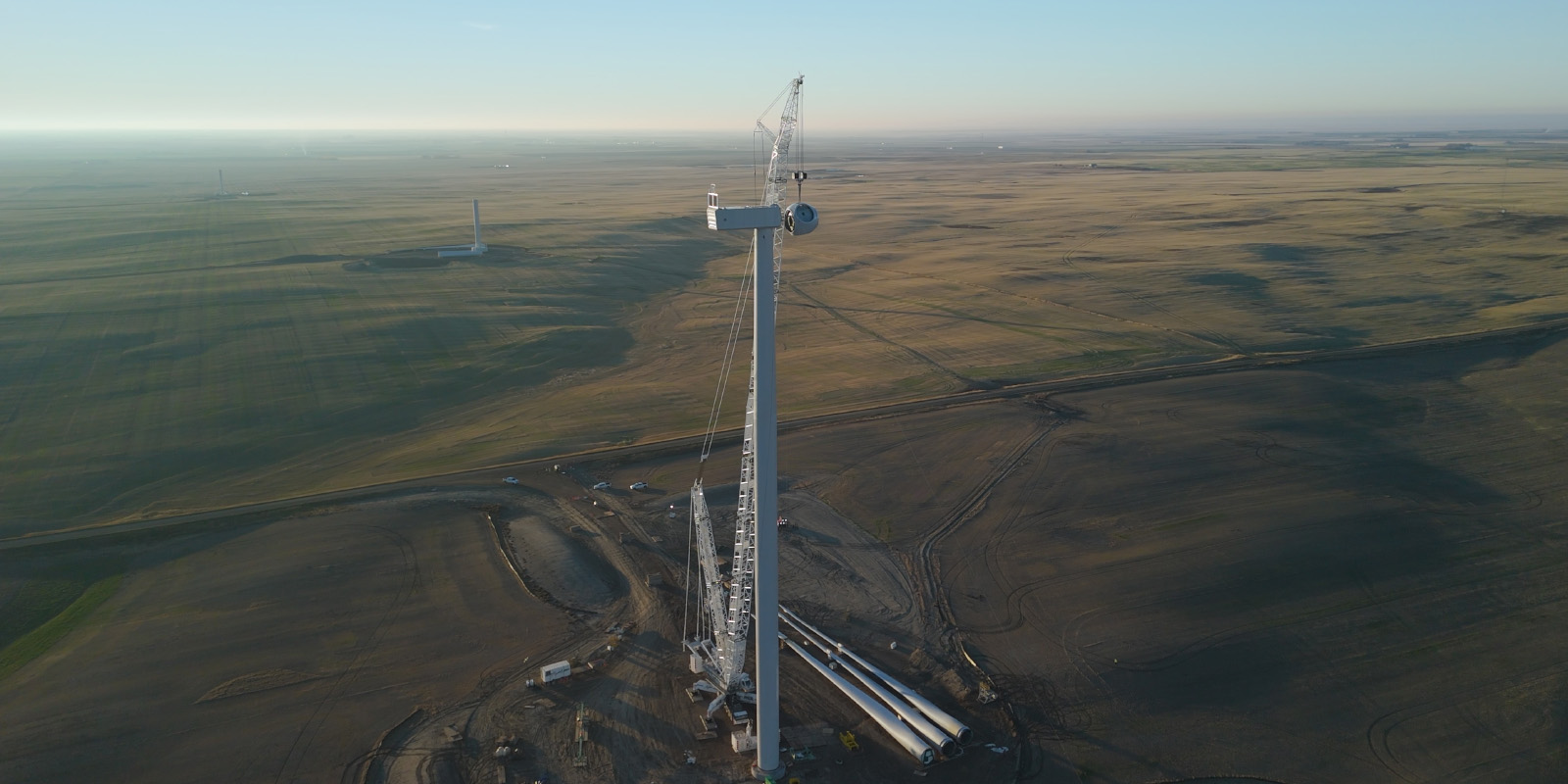 ACCIONA Energía completa la instalación de turbinas en el parque eólico Forty Mile