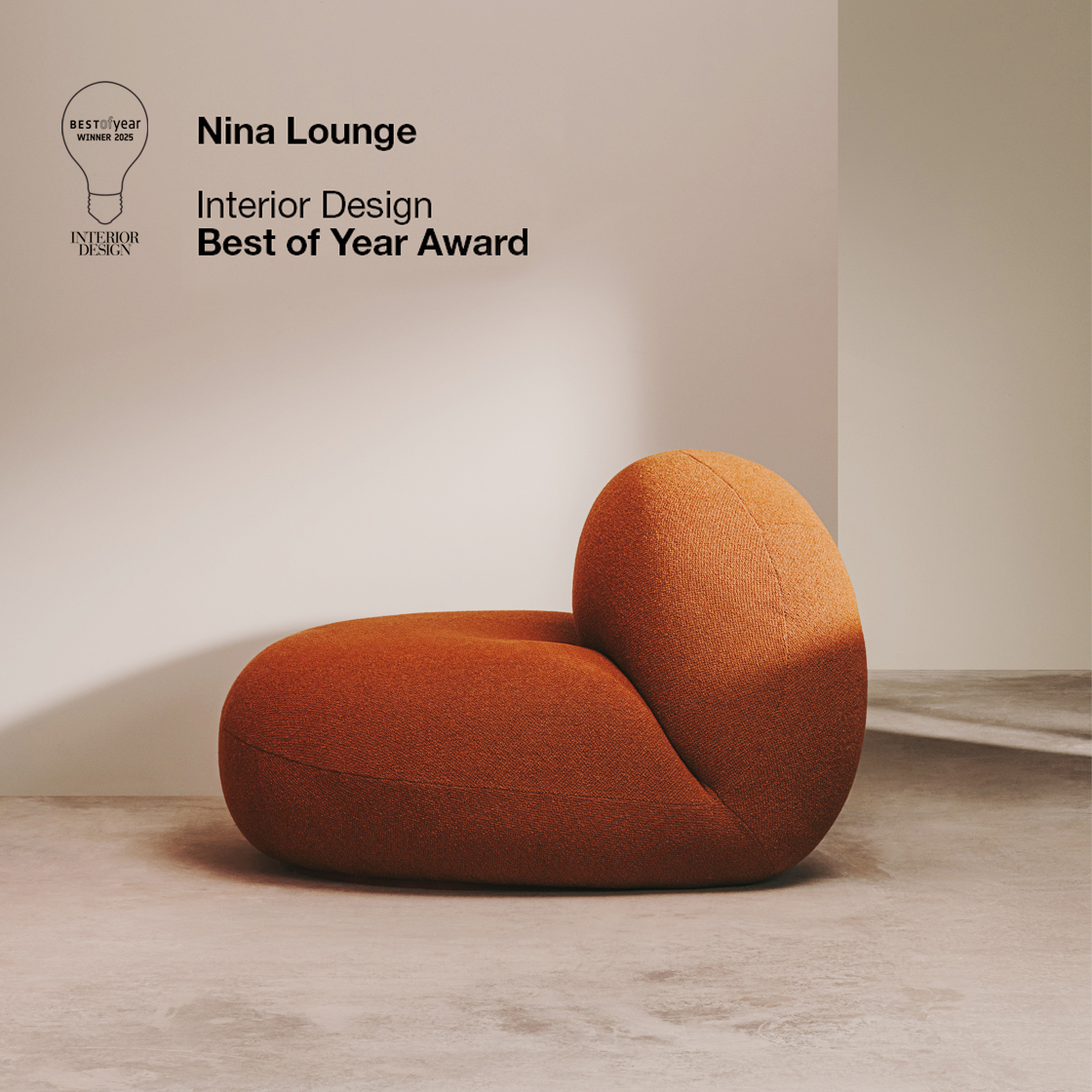 Nina Lounge by Andreu World wins the ID BEST OF YEAR Award 
